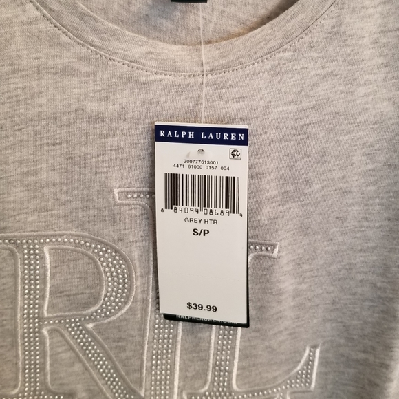 Ralph Lauren Stud Logo Long Sleeve Tee - Picture 8 of 8